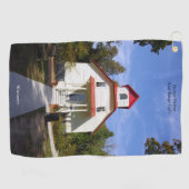 Baileys Harbor Rear Range Light golf towel ゴルフタオル (横)