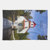 Baileys Harbor Rear Range Light kitchen towel キッチンタオル (横)