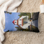 Baileys Harbor Rear Range Light lumbar pillow ランバークッション (ブランケット)