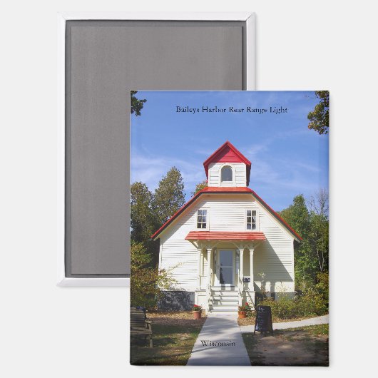 Baileys Harbor Rear Range Light magnet マグネット (正面/裏面)