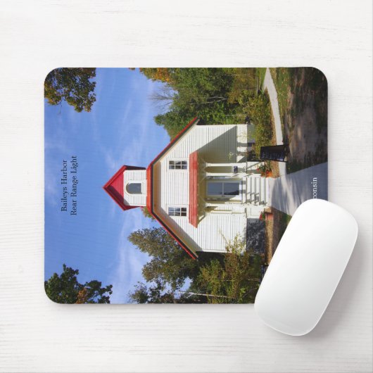 Baileys Harbor Rear Range Light mousepad マウスパッド (マウス)