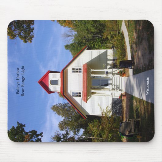 Baileys Harbor Rear Range Light mousepad マウスパッド (正面)
