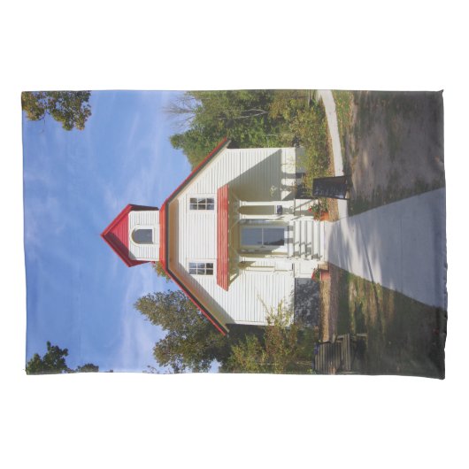 Baileys Harbor Rear Range Light pillow case 枕カバー (正面)