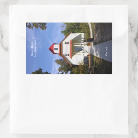 Baileys Harbor Rear Range Light sticker 長方形シール (バッグ)