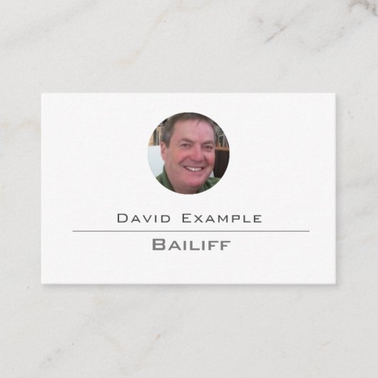 Bailiff + Holder + Business + Card 名刺 (正面)