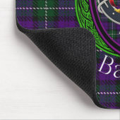 Baillie Scottish Clan Tartan and Crest  マウスパッド (コーナー)