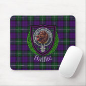 Baillie Scottish Clan Tartan and Crest  マウスパッド (マウス)