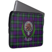 Baillie Scottish Clan Tartan and Crest ラップトップスリーブ (正面右)