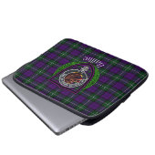 Baillie Scottish Clan Tartan and Crest ラップトップスリーブ (正面下部)