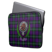 Baillie Scottish Clan Tartan and Crest ラップトップスリーブ (正面左)