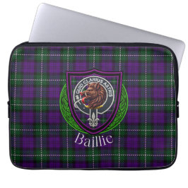 Baillie Scottish Clan Tartan and Crest  ラップトップスリーブ