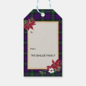 Baillie Scottish Clan Tartan & Crest ギフトタグ (裏面)