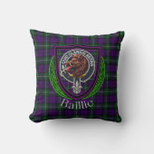 Baillie Scottish Clan Tartan & Crest クッション (正面)