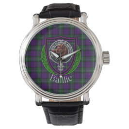 Baillie Scottish Clan Tartan & Crest 腕時計