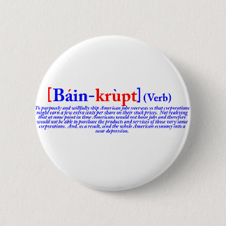 Bain-krupt (動詞) 缶バッジ