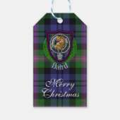 Baird Scottish Clan Tartan & Crest ギフトタグ (正面)