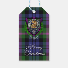 Baird Scottish Clan Tartan & Crest ギフトタグ