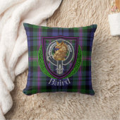 Baird Scottish Clan Tartan & Crest クッション (ブランケット)