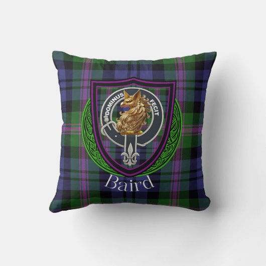 Baird Scottish Clan Tartan & Crest クッション (裏面)