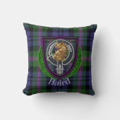 Baird Scottish Clan Tartan & Crest クッション (正面)