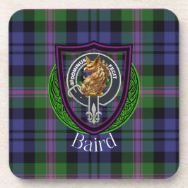 Baird Scottish Clan Tartan & Crest コースター