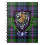 Baird Scottish Clan Tartan & Crest ノートブック (正面)
