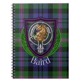 Baird Scottish Clan Tartan & Crest ノートブック