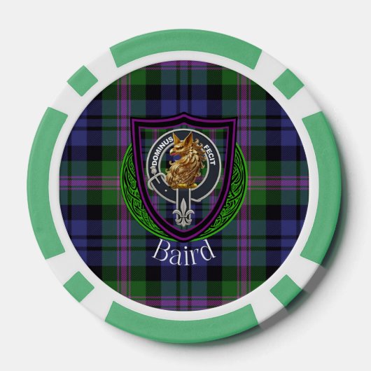 Baird Scottish Clan Tartan & Crest ポーカーチップ (裏面)
