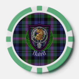 Baird Scottish Clan Tartan & Crest ポーカーチップ
