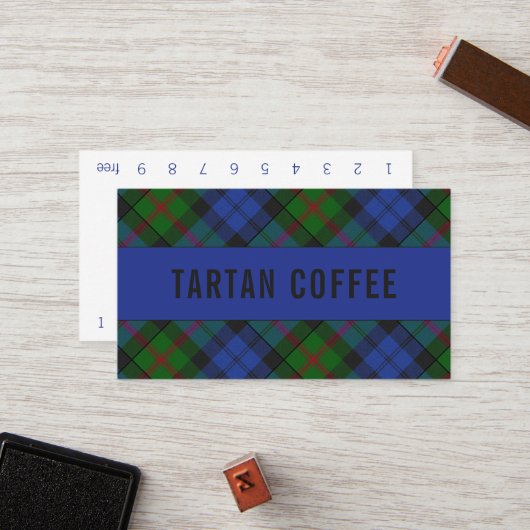 Baird Tartan パンチカード ロイヤリティカード (正面/裏面インサイチュ)