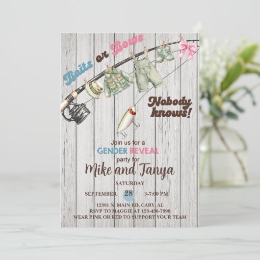 BaitsまたはBowsのジェンダーが招待を明らかにする。 招待状 (スタンド正面)