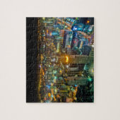 BaiyokeタワーIIからの夜のバンコク上の眺め ジグソーパズル (縦)