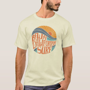 Bajaのカリフォルニアの波のヴィンテージのTシャツ Tシャツ