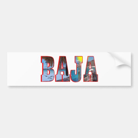 Bajaの郵便はがき バンパーステッカー (正面)