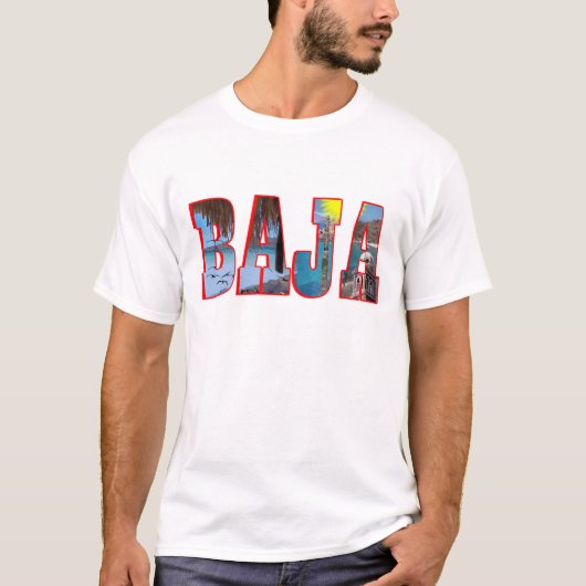 Bajaの郵便はがき Tシャツ (正面)