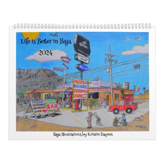 Bajaイラストby Kristin Calendars カレンダー (カバー)