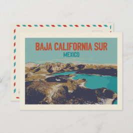 Baja California Sur lanscape，メキシコポストカード ポストカード