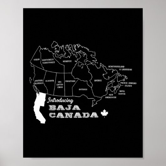 Baja Canadaの紹介Imicm Humor Graphic Cana ポスター (正面)