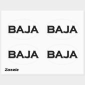 Baja Ovalロゴ 楕円形シール (シート)