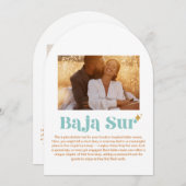 Baja Sur Table Number 招待状 (正面/裏面)