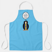 Bajan Flag Talking Ms Penguin Personalized Text エプロン (正面)