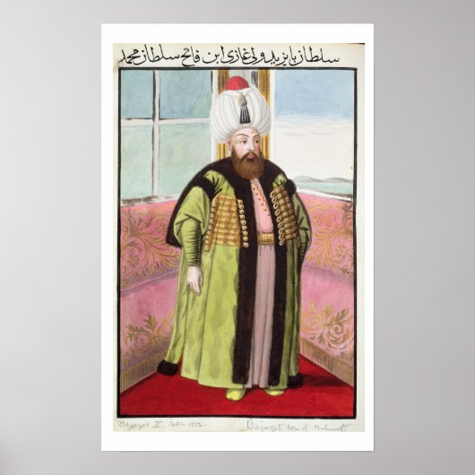 Bajazet (Bayezid) II (c.1447-1512)は「Adli」と呼ばれる。 ポスター (正面)