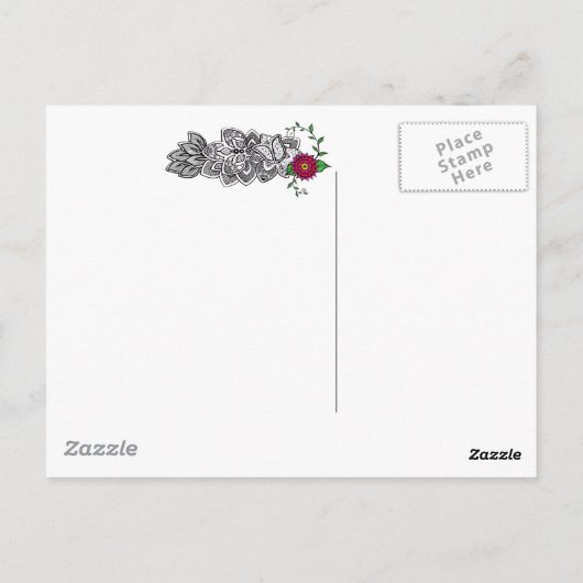 Bajidoo Henna Tattoo Work ポストカード (裏面)