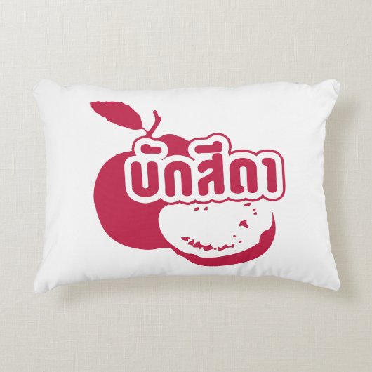Bak Sida ☆ Farang 書 in Thai Isaan Dialect ☆ アクセントクッション (正面)