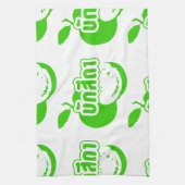 Bak Sida ☆ Farang 書 in Thai Isaan Dialect ☆ キッチンタオル (縦)