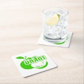 Bak Sida ☆ Farang 書 in Thai Isaan Dialect ☆ スクエアペーパーコースター (インサイチュ)