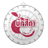 Bak Sida ☆ Farang 書 in Thai Isaan Dialect ☆ ダーツボード (正面)