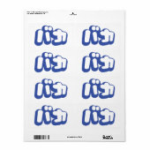 BAKA バカ ～カタカナ日本の文字の愚か者 ラベル (フルシート)