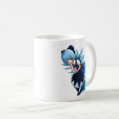 BakaBTの明白で白いマグ コーヒーマグカップ (正面右)