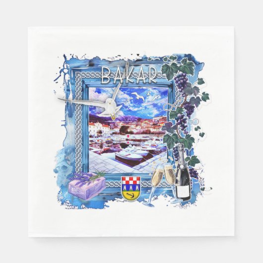 Bakar スタンダードランチョンナプキン (正面)